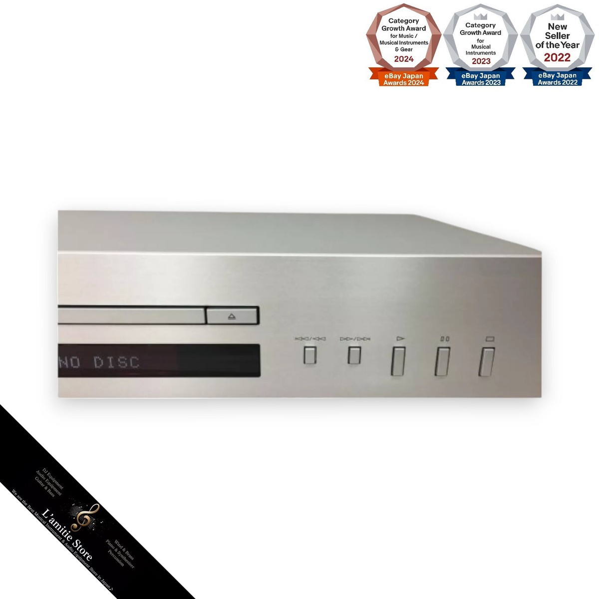 Yamaha CD-S303 CDS303 Single Disc CD Player Color Silver