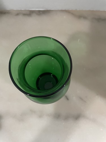 Vintage Green Anchor Hocking Forest Green Glass Vase - Picture 2 of 4