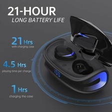 Wireless Earbuds, Bluetooth 5.0 Headphones IPX8 Waterproof, High-Fidelity Stereo