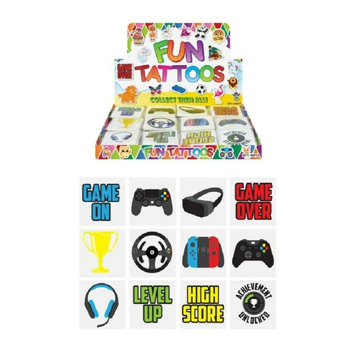 Gamer Birthday Party Bag Fillers Favours Gifts Stickers Puzzle book Tattoo Toys - Picture 3 of 7