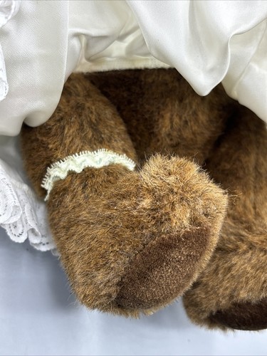 The Vermont Teddy Bear CO. 1984 Bride & Groom 15” Teddy Bears Vintage - Photo 11/15