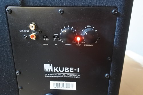 KEF KUBE 1 ACTIVE POWERED SUBWOOFER WITH POWER CORD - Picture 12 of 13