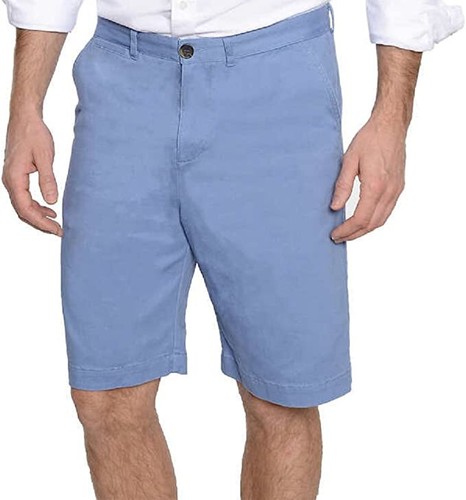 J.A.C.H.S Mens Flat Front Chino Short French Blue Size 42 - Picture 1 of 3