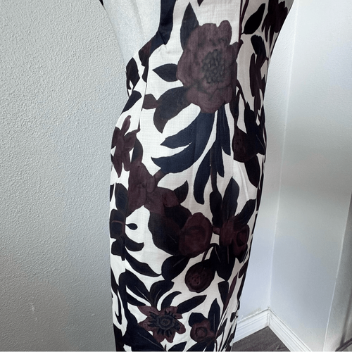 Commense Floral Print Dress Backless Slit Tropical SZ XS NEW - Picture 9 of 16
