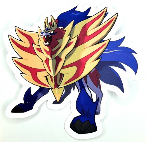 Zacian, Eternatus, Zamazenta - Pokemon 3 Vinyl Sticker Evolution Set - Picture 4 of 5