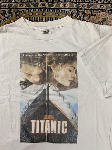 Vtg Titanic Movie Promo Tee Shirt Size XL