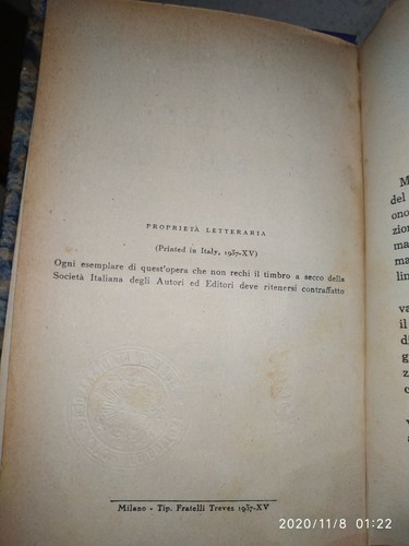 Grazia DELEDDA. La chiesa della solitudine. Fratelli Treves 1937, 2ª edizione - Imagen 5 de 5