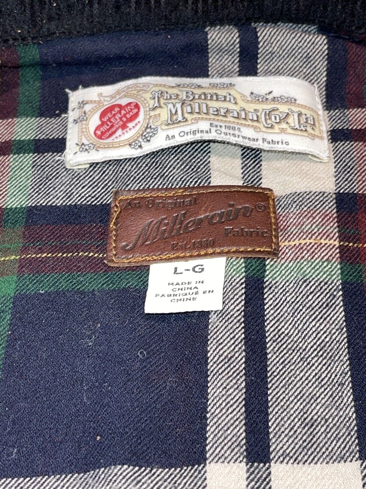 The British Millerain Co Ltd Jacket Size Large Lg Green