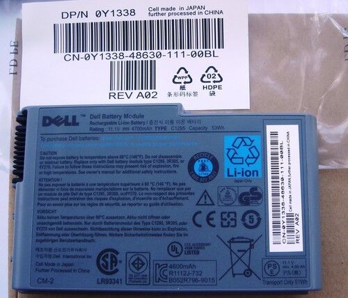 ORIGINAL DELL G2053 A01 K9726 M9014 P0000457 Batteries - Picture 1 of 1