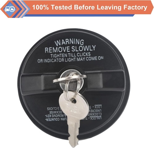 Tapa Gas Bloqueo ZONFANT con 2 Llaves, Bloqueo Combustible Compatible con Chevy Plateado - Imagen 4 de 7