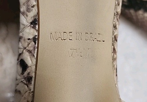Steve Madden Women HIGH Heel Animal Print SNAKE Stiletto High Slip On Dolly 7.5 - Picture 5 of 9