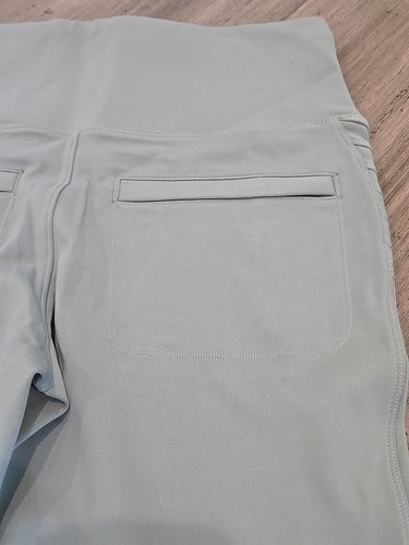Athleta Delancey Moto Tight Leggings Sage Size M Ribbed Panels Zip Ankle NWT - Picture 8 of 9