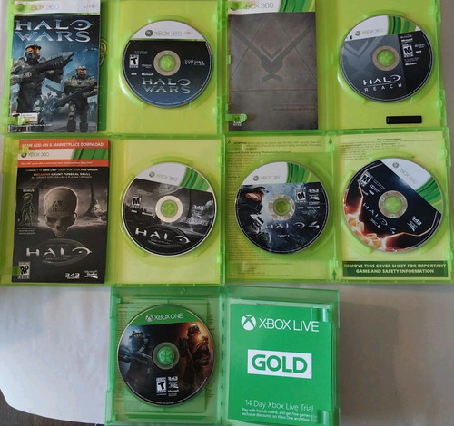 Lot of 9 Halo Games, Faceplate, Guide: Halo 1 2 3 ODST Wars Microsoft Xbox 360 - Bild 8 von 8