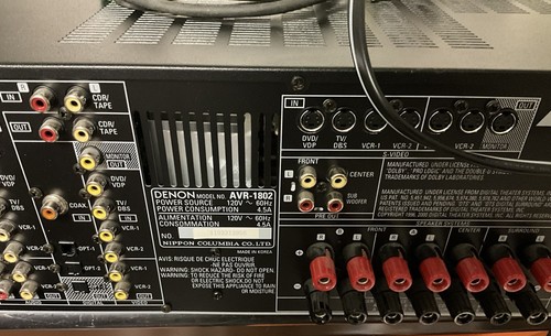 Denon AVR 1802 Receiver + Cinchkabel GETESTET SAUBER KOSTENLOSER VERSAND - Bild 10 von 10