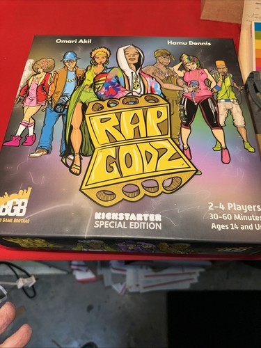 Brothas Board Game Rap Godz (Kickstarter Ed) Never Used - Picture 1 of 2