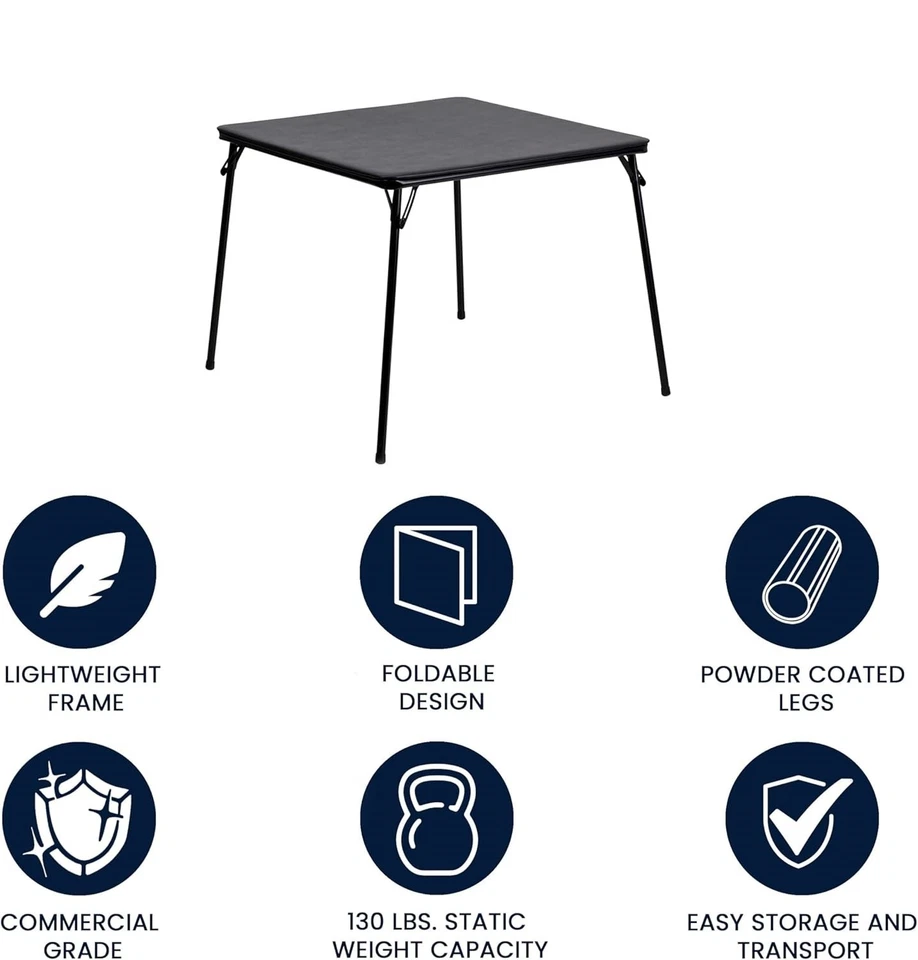 Mesa plegable multiusos cuadrada de 3,5» con superficie de vinilo acolchada новый - Изображение 4 из 4