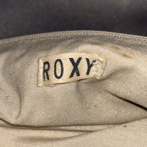 ROXY Aqua Beige Poliuretano.Pelle Doppia Telaio Portafoglio Clutch Kiss Lock 8,5x4 - Foto 4 di 13