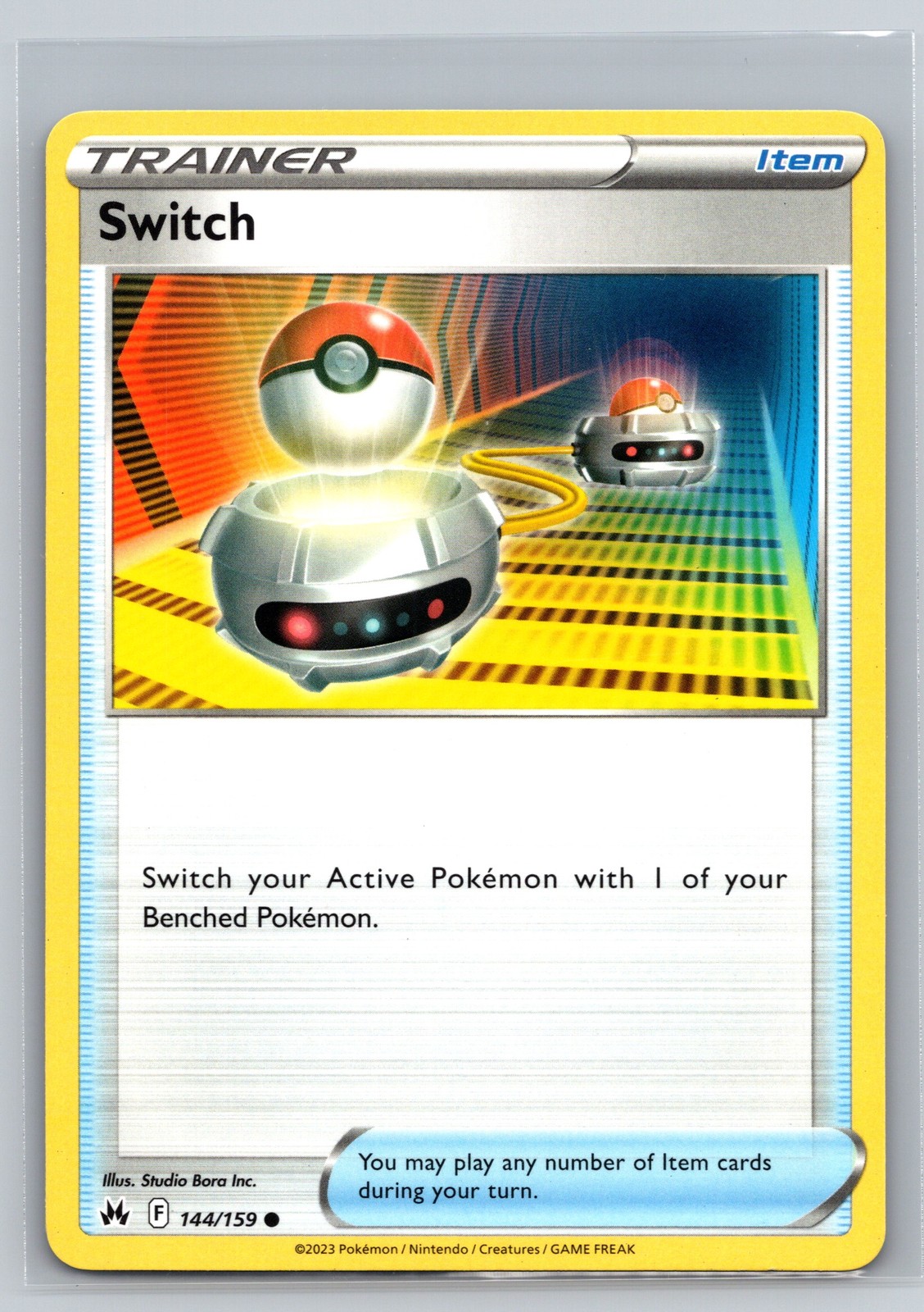 Pokemon Card Switch 144/159 Crown Zenith Trainer Item Common TCG Collectible