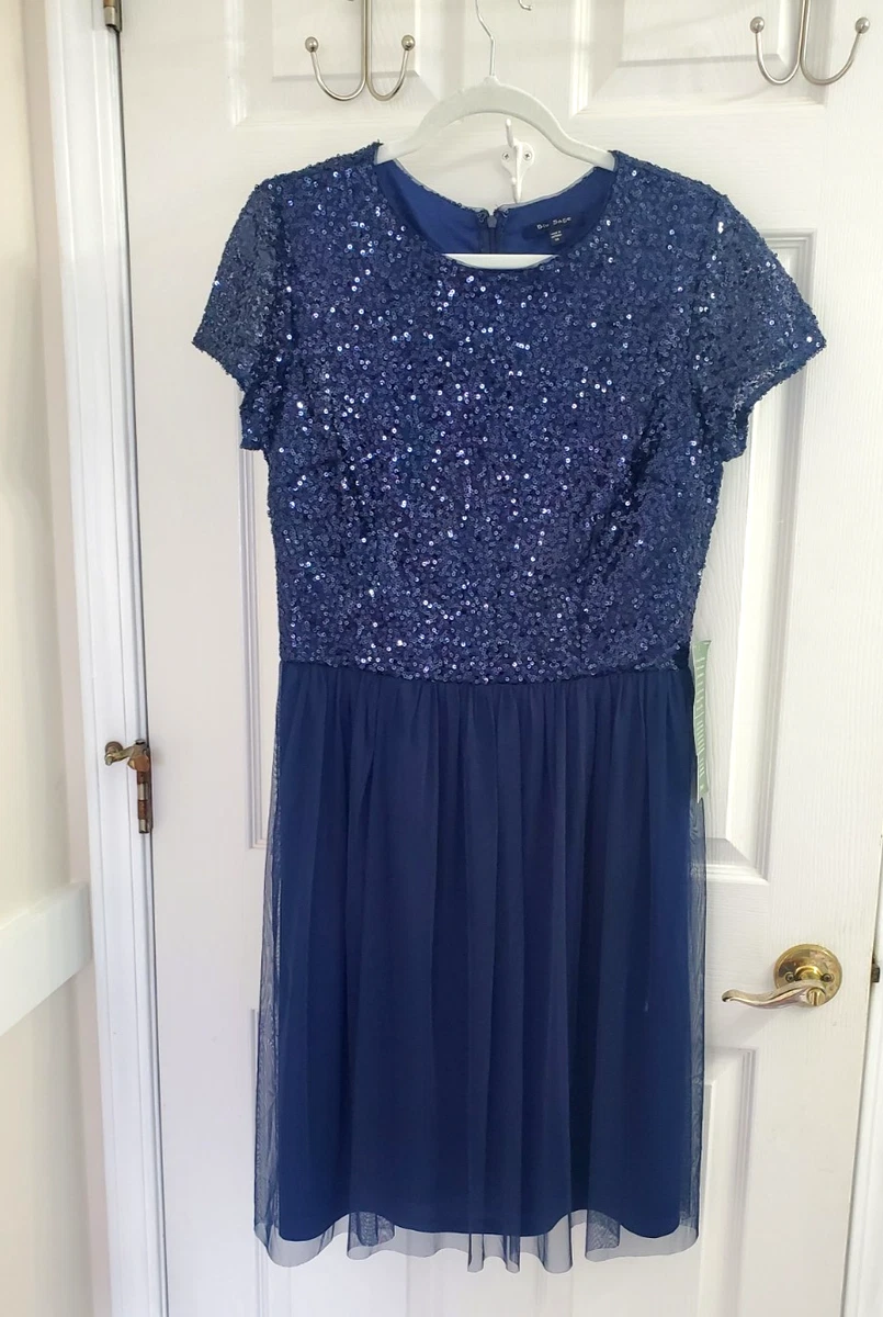princess polly baby blue dress Dusty Blue Lace and Tulle Criss-Cross Strap Back Dress main image 1