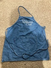 Pampered Chef Apron-Blue Denim - 2 Pockets