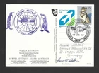 Australia Antarctic AAT 1997 PPC FU Economy Air Mail Casey to Germany signed