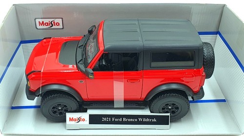 Maisto 1/18 Scale Diecast 31456 - 2021 Ford Bronco Wildtrack - Red - Picture 4 of 5