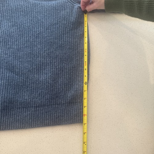 Suéter LL Bean Hombres Grande Lana Merino Corderos 1/4 Cremallera Pescador Exterior XL - Imagen 8 de 10