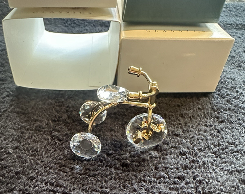 Swarovski Crystal Memories Dreirad # 219198 mit Goldakzenten und Originalkarton - Bild 4 von 11