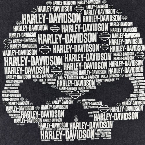 Camiseta Harley-Davidson Para Hombre Mezcla Calavera 2009 Manga Corta Negra L Silverdale - Imagen 2 de 8