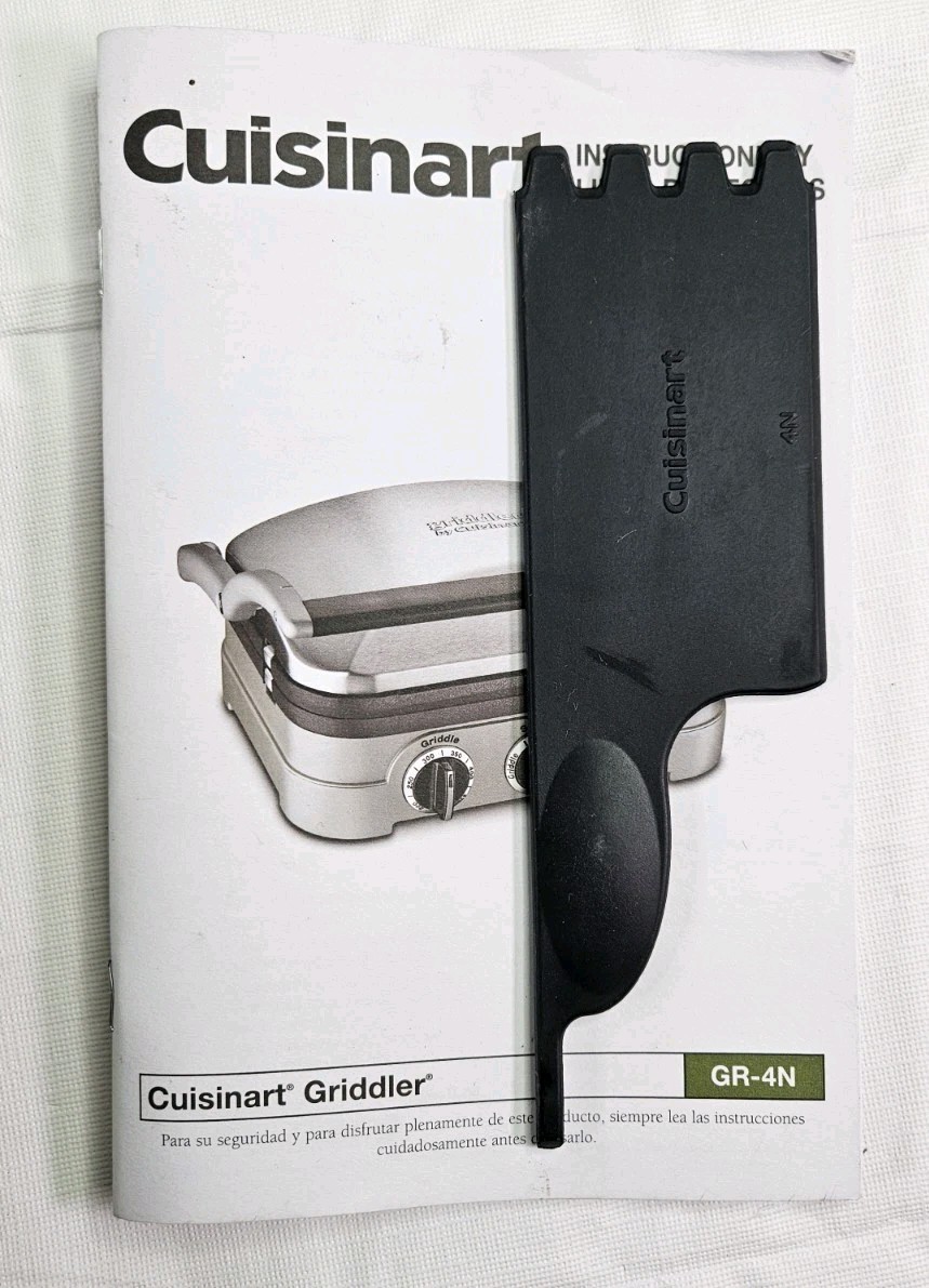 Cuisinart Griddler Stainless Steel Panini Press Sandwich Tested Sanitized GR-4N