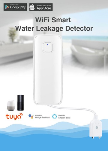 Smart TUYA APP WIFI Water Leak Overflow Sensor Home Alarm Flood Leakage Detector - Picture 3 of 17