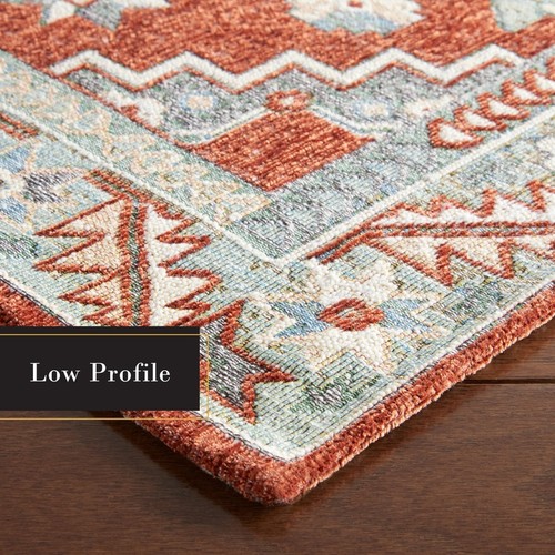 Machine Washable Multi-Use Decorative Rug Non-Slip Indoor Kitchen Bedroom Runner - Picture 8 of 25