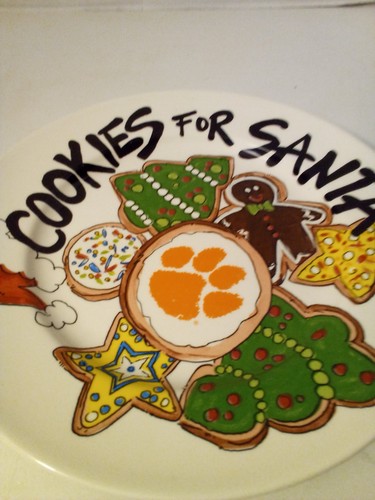 Magnolia Lane Clemson Tigers Biscotti per Babbo Natale Piatto Vacanze Natale 10,5" - Foto 6 di 10
