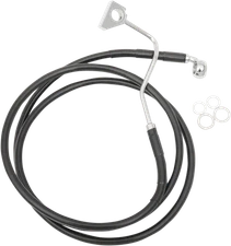 Drag Specialties - 615220-BLK - Brake Line - Front (Upper) - Black