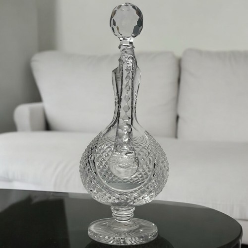 Waterford Ireland Crystal Claret Brocca Collezione Heritage Master Cutter 12-1/2" - Foto 2 di 14