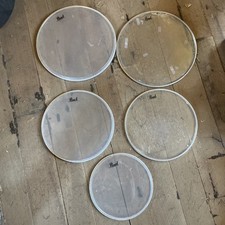 Pearl Clear Tom Drumhead Pack 10”-(2)12”-(2)14” 5PC