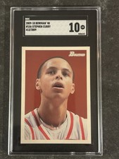 2009-10 Bowman '48 Stephen Curry #106 Rookie SGC 10 Gem Mint Ser # 412/2009 (RC)