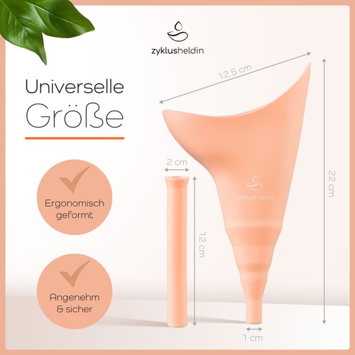 Zyklusheldin® - Urinella für Frauen 4-teiliges Set | Pinkelhilfe für Frauen - Bild 6 von 9