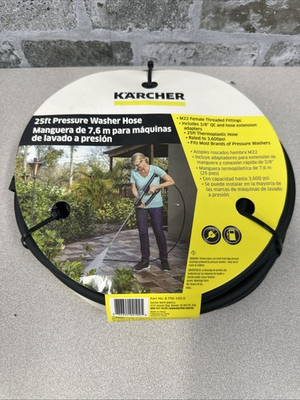 #ad Kärcher 25#x27; High Pressure Replacement Extension Hose for Pressure Washers ... $35.00