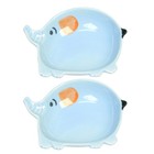  2 Pcs Elephant Paperclip Disk Cute Desk Decoraccessories Adorable Holder