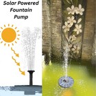 Solar Floating Fountain Pump – Round Solar Water Feature (No Battery Required)