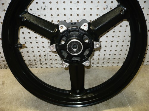 SUZUKI 13 2013 GW250 GW 250 FRONT RIM WHEEL HUB 3 SPOKE BLACK ASSY 17X3.00 - Picture 15 of 24