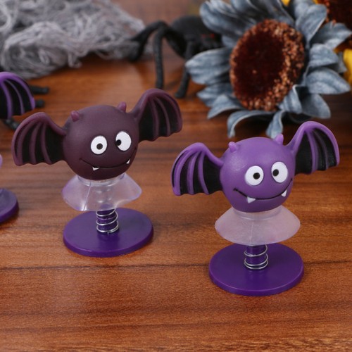 3PCS/Set Halloween Bat Shape Sucker Bouncing Style Small Toy Doll Bounce - Picture 2 of 11