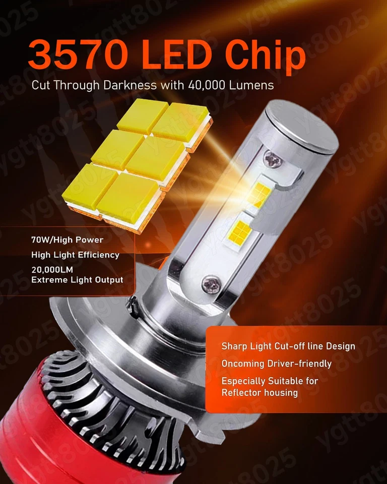 Faros LED redondos de 7 pulgadas alto/bajo para Mercedes Benz 240D 300D 220D 300TD 280 Foto 3 de 4