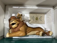 Walt Disney Classics WDCC Lion King Pals Forever Simba Mufasa Figurine COA Box