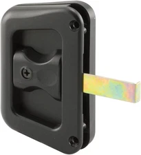Prime-Line a 187 Black Plastic Hat Section Screen Door Handle and Latch (Single 