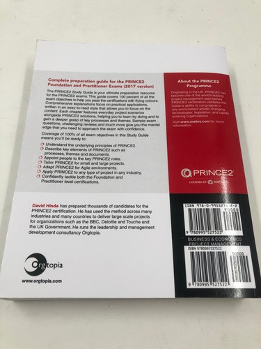 PRINCE2 Study Guide Third Edition by David Hinde T2080 HY18 - Picture 2 of 6