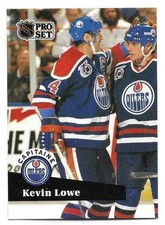 KEVIN LOWE 1991-92 PRO SET FRENCH CAPTAIN CARD NM-MT CONDITION