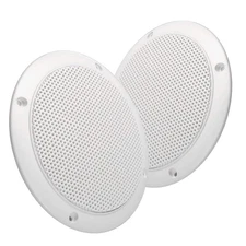 Magnadyne 5” Water Resistant Slim Profile Dual Cone Speakers for RV’s, Boats,...