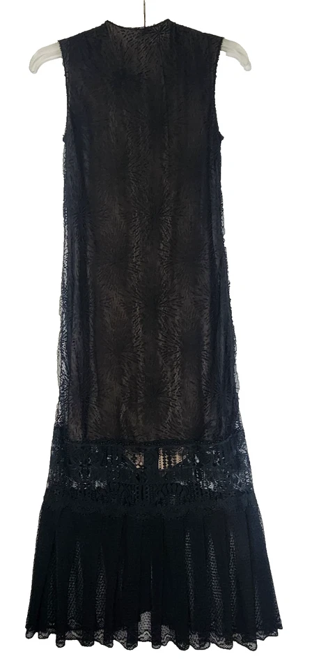 Vestido de noche largo de colección Richard Tyler Couture forro de seda años 90 talla 6 #2267 Foto 3 de 4